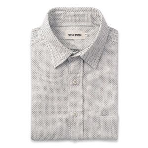 Taylor Stitch California Shirt - Navy Jacquard Dot